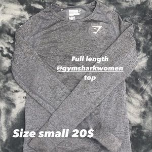 GYMSHARK FULL LENGTH LONG SLEEVE